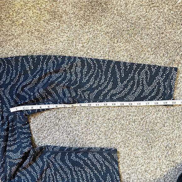 ZELLA Blue Dot Cropped Leggings Size XS - Picture 4 of 7